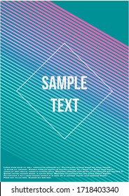 Modern abstract background. Modern abstract cover from vector abstract lines. Geometric future template for flyer, poster, brochure and invitation.