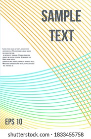 Modern abstract background. Modern abstract cover from vector abstract lines.  Geometric future template for flyer, poster, brochure and invitation.