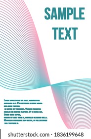 Moderner abstrakter Hintergrund. Moderner abstrakter Cover aus Vektorgrafik abstrakter Linien.  Geometrische Zukunftsvorlage für Flyer, Poster, Broschüre und Einladung.