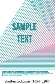 Modern abstract background. Modern abstract cover from vector abstract lines.  The future template for decorating the background of albums, business brochures, banner, poster.