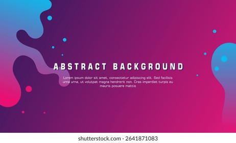 Modern abstract background. Creative geometric background. Curvy and wavy design. Wave background design. Blue and pink gradient background. Water illustration