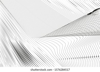 Modern abstract background, curved lines. linear pattern