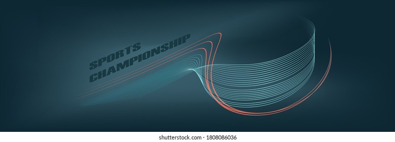 Modern abstract background, curved lines. sports pattern.
