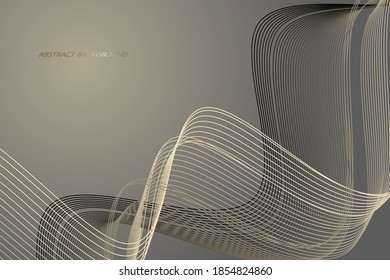 Modern abstract background, curved lines. wavy pattern. curved linear pattern