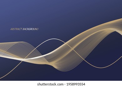 Modern abstract background, curved lines. wavy pattern. curved linear pattern