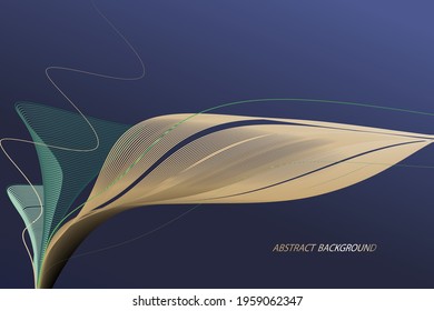 Modern abstract background, curved lines. wavy pattern. curved linear pattern	