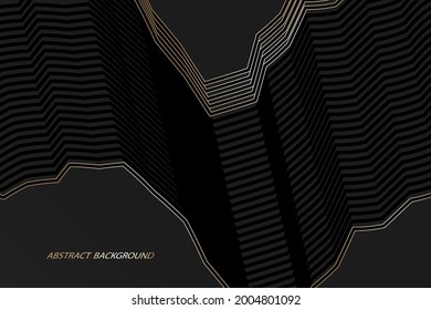 Modern abstract background, curved and straight lines. linear pattern	