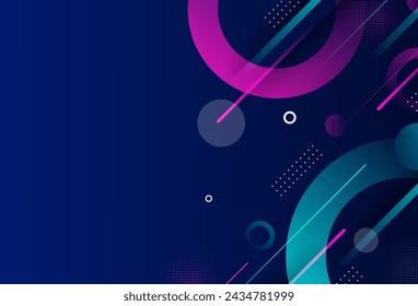 Fondo abstracto moderno, degradado azul oscuro, degradado rosa y verde, color brillante, colorido. Vector, eps10