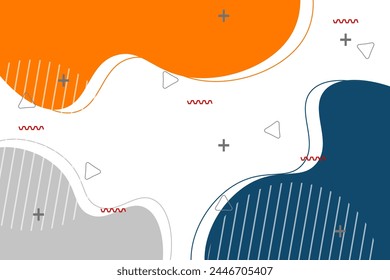 modern abstract background with dark blue, grey, orange fluid shapes  , for poster. banner, web design, header, cover, billboard, brochure, social media, landing page