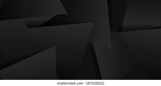 Modern abstract background dark color with 3d overlap element. Vector illustration suit for business, technology design, corporate