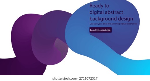 Modernes abstraktes Hintergrunddesign mit Farbverlauf und wirbelnden Formen