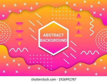 Modern Abstract Background Design With Juicy Color theme. Great for Backgrounds, templates, banner, thumbnails, wallpapers, web designs, book covers, and other purposes