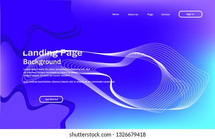 Modern Abstract background design. Landing page template.vector