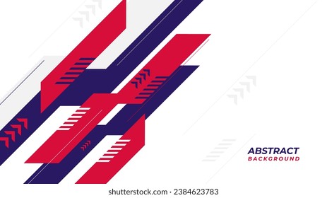 Modern abstract background design with red and blue shape on white background. Abstract background with modern technology style