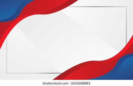 Moderno diseño de fondo abstracto de ondas rojas azules