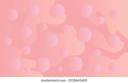 Design moderno de fundo abstrato com padrão circular suave que gradientes em tons rosa pastel.