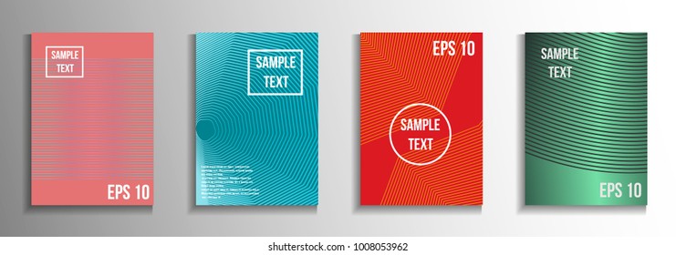Modern abstract background. Modern design template. A set of modern abstract covers. Creative background colors.  Suitable for decorating business brochures, banners, posters.
