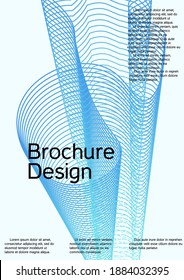 Modern abstract background. Modern design template. Future futuristic template with abstract current forms for banner design, poster, booklet, report, journal. 