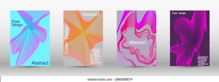 Moderner abstrakter Hintergrund. Moderne Design-Vorlage. Eine Reihe moderner abstrakter Cover. Kreative, flüssige Hintergründe aus aktuellen Formularen, um ein modisches abstraktes Cover, Banner, Poster, Booklet zu entwerfen.