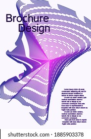 Moderner abstrakter Hintergrund. Moderne Design-Vorlage. Kreativer Hintergrund aus abstrakten Linien, um ein modisches abstraktes Cover, Banner, Poster, Booklet zu erstellen.