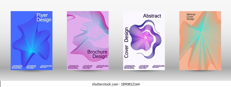 Fondo abstracto moderno. Plantilla de diseño moderna. Un conjunto de cubiertas abstractas modernas. Fondos creativos de líneas abstractas para crear una portada abstracta, pancarta, afiche, folleto de moda.