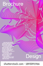 Modern abstract background. Modern design template. Future futuristic template with abstract current forms for banner design, poster, booklet, report, journal. 