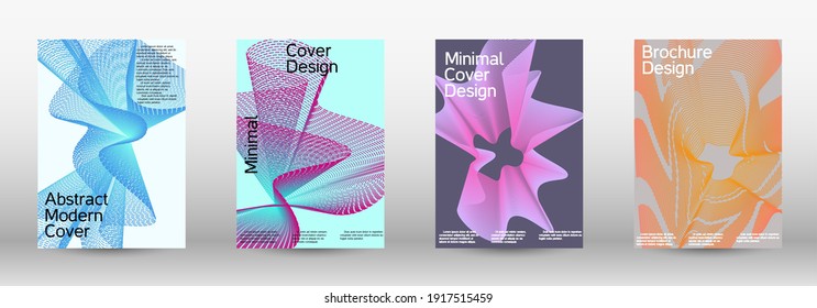 Fondo abstracto moderno. Plantilla de diseño moderna. Un conjunto de cubiertas abstractas modernas. Fondos creativos de líneas abstractas para crear una portada abstracta, pancarta, afiche, folleto de moda.