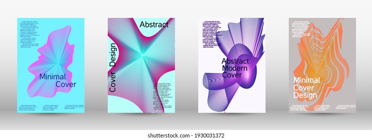 Fondo abstracto moderno. Plantilla de diseño moderna. Un conjunto de cubiertas abstractas modernas. Fondos creativos de líneas abstractas para crear una portada abstracta, pancarta, afiche, folleto de moda.