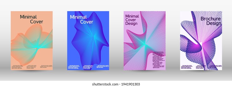 Modern abstract background. Modern design template. A set of modern abstract covers. Creative backgrounds from abstract lines to create a fashionable abstract cover, banner, poster, booklet.