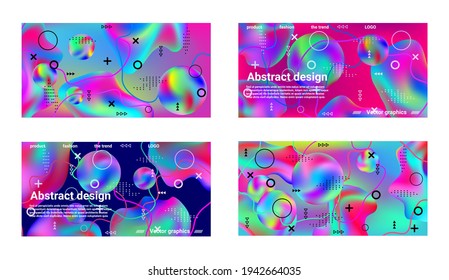 Modern abstract background. Modern design template. A set of modern abstract covers
