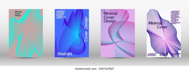 Modern abstract background. Modern design template. A set of modern abstract covers. Creative fluid backgrounds from current forms to design a fashionable abstract cover, banner, poster, booklet.