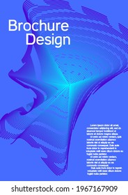 Modern abstract background. Modern design template. Creative background from abstract lines to create a fashionable abstract cover, banner, poster, booklet.