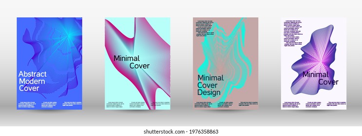 Modern abstract background. Modern design template. A set of modern abstract covers. Creative fluid backgrounds from current forms to design a fashionable abstract cover, banner, poster, booklet.