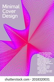 Modern abstract background. Modern design template. Future futuristic template with abstract current forms for banner design, poster, booklet, report, journal. 