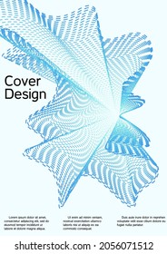 Modern abstract background. Modern design template. Creative background from abstract lines to create a fashionable abstract cover, banner, poster, booklet.