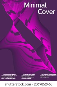 Modern abstract background. Modern design template. Future futuristic template with abstract current forms for banner design, poster, booklet, report, journal. 
