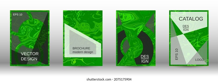 Modern abstract background. Modern design template. A set of modern abstract covers.