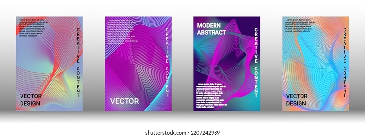 Modern abstract background. Modern design template. Creative backgrounds from abstract lines to create a fashionable abstract cover, banner, poster, booklet. Vector illustration. EPS 10. 