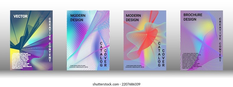 Modern abstract background. Modern design template. Creative backgrounds from abstract lines to create a fashionable abstract cover, banner, poster, booklet. Vector illustration. EPS 10. 