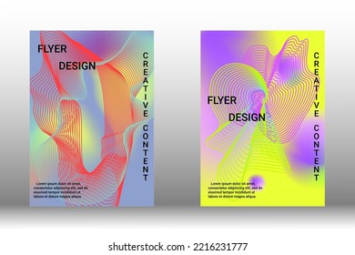 Modern abstract background. Modern design template. Creative background of abstract lines to create a trendy abstract cover, banner, poster, booklet. Vector illustration. EPS 10.
