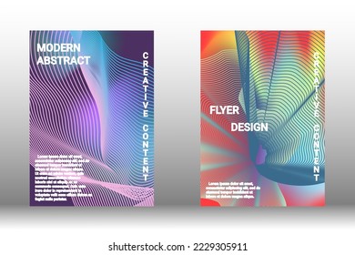 Modern abstract background. Modern design template. Creative background of abstract lines to create a trendy abstract cover, banner, poster, booklet. Vector illustration. EPS 10.