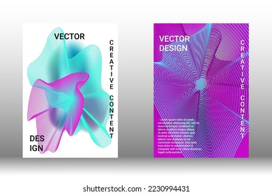 Fondo abstracto moderno. Plantilla de diseño moderna. Fondo creativo de líneas abstractas para crear una portada abstracta, pancarta, afiche, folleto. Ilustración vectorial. EPS 10.