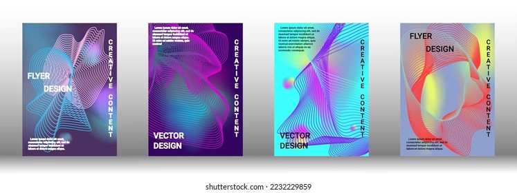 Modern abstract background. Modern design template. Creative backgrounds from abstract lines to create a fashionable abstract cover, banner, poster, booklet. Vector illustration. EPS 10. 