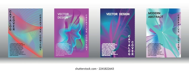 Modern abstract background. Modern design template. Creative backgrounds from abstract lines to create a fashionable abstract cover, banner, poster, booklet. Vector illustration. EPS 10. 