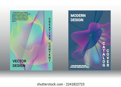 Modern abstract background. Modern design template. Creative background of abstract lines to create a trendy abstract cover, banner, poster, booklet. Vector illustration. EPS 10.