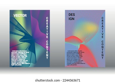 Moderner abstrakter Hintergrund. Moderne Design-Vorlage. Kreativer Hintergrund abstrakter Linien, um ein trendiges abstraktes Cover, Banner, Poster, Booklet zu erstellen. Vektorgrafik. EPS10.