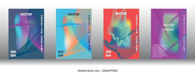 Modern abstract background. Modern design template. Creative backgrounds from abstract lines to create a fashionable abstract cover, banner, poster, booklet. Vector illustration. EPS 10. 