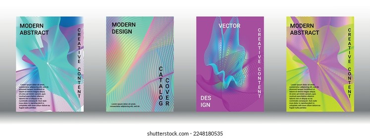 Modern abstract background. Modern design template. Creative backgrounds from abstract lines to create a fashionable abstract cover, banner, poster, booklet. Vector illustration. EPS 10. 