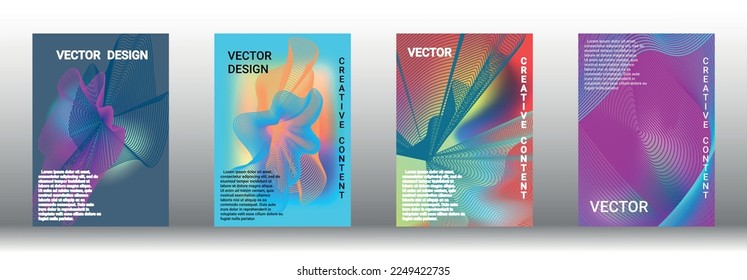 Modern abstract background. Modern design template. Creative backgrounds from abstract lines to create a fashionable abstract cover, banner, poster, booklet. Vector illustration. EPS 10. 