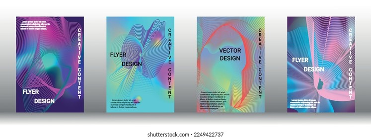 Modern abstract background. Modern design template. Creative backgrounds from abstract lines to create a fashionable abstract cover, banner, poster, booklet. Vector illustration. EPS 10. 